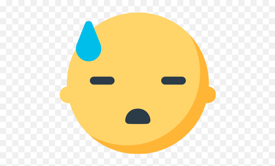 Face With Cold Sweat Emoji For Facebook Email Sms - Signification,Sweat Emoji