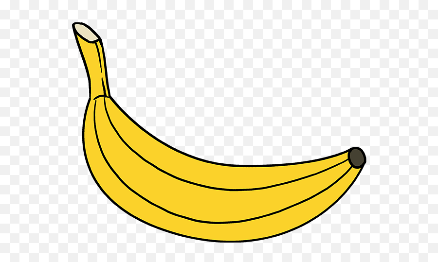 How To Draw A Banana - Banana Drawing Emoji,Banana Emoji Png