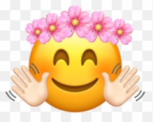 Emojisticker Emojiraro Emojiios - Smiley,Waving Goodbye Emoji