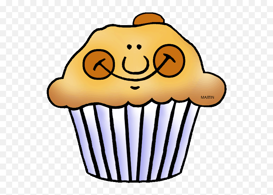 Cupcake Clipart With Faces - Muffins Clipart Emoji,Muffin Emoji