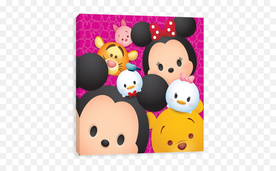 Disney Tsum Tsum Canvas Wall Art - Cartoon Emoji,Disney Emoji Moana