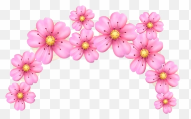Download Pink Flower Crown Emoji Pinkfloweremojicrown - Transparent