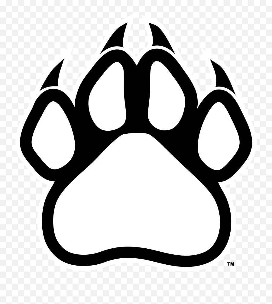 Black Panther Clip Art Free Vector Image 1 - Polar Bear Paw Print Outline Emoji,Black Panther Emoji