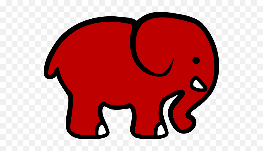 Red Elephant - Elephant Clip Art Emoji,Elephant Emojis