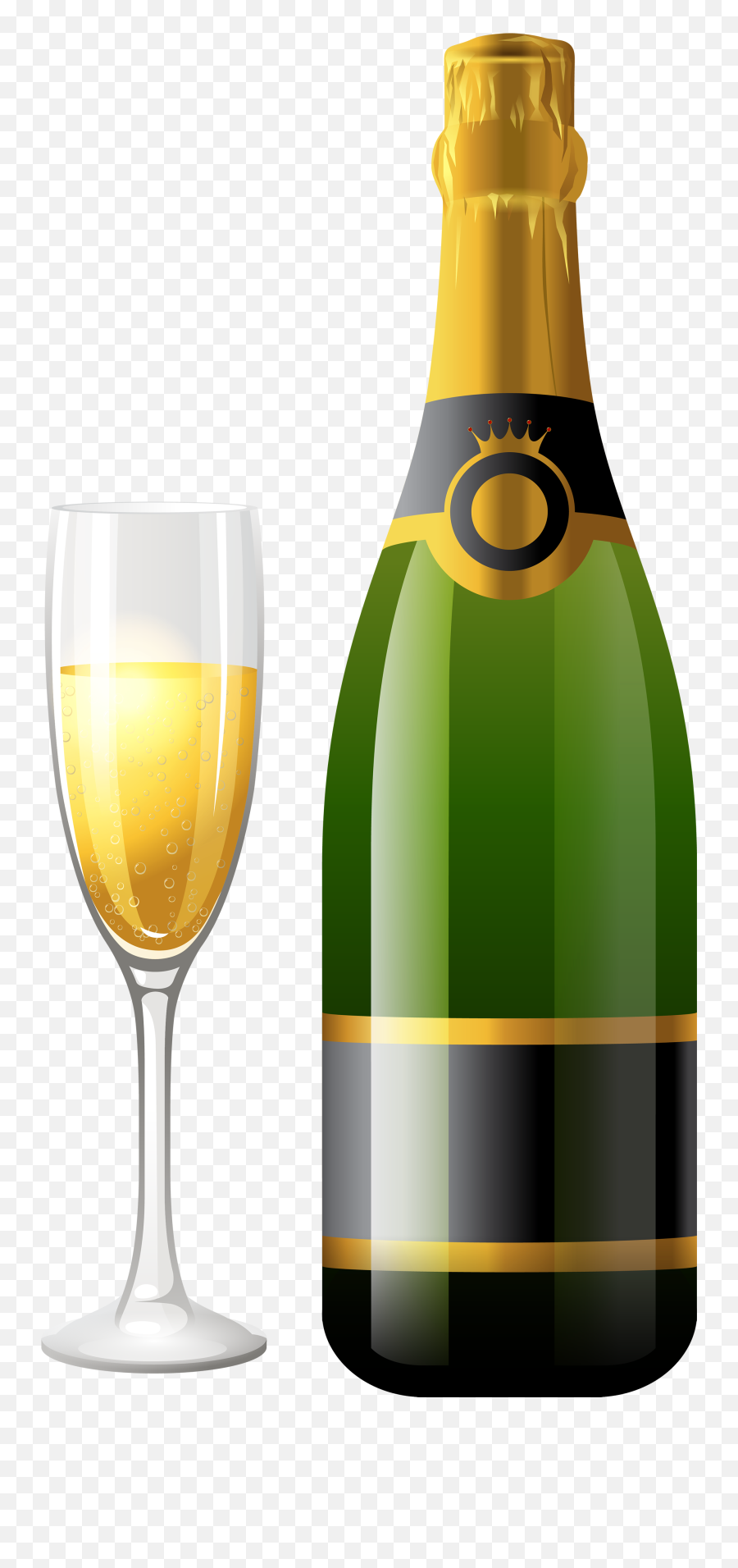 Champagne Clipart Bottle Glasses - Champagne Bottle And Glass Png Emoji,Champagne Emoji