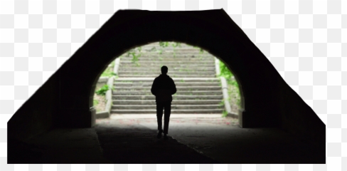 Tunnel Man Stairs Alone Loney - Bout Du Emoji