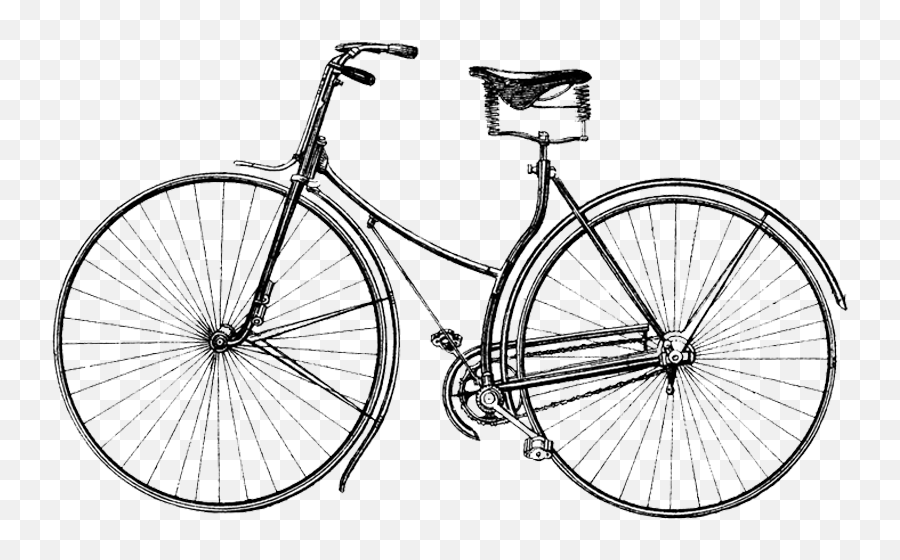 Bicycle Cycling Drawing Clip Art - Vintage Cyclist Png John Kemp Rover Safety Bicycle Emoji,Bicycle Emoji