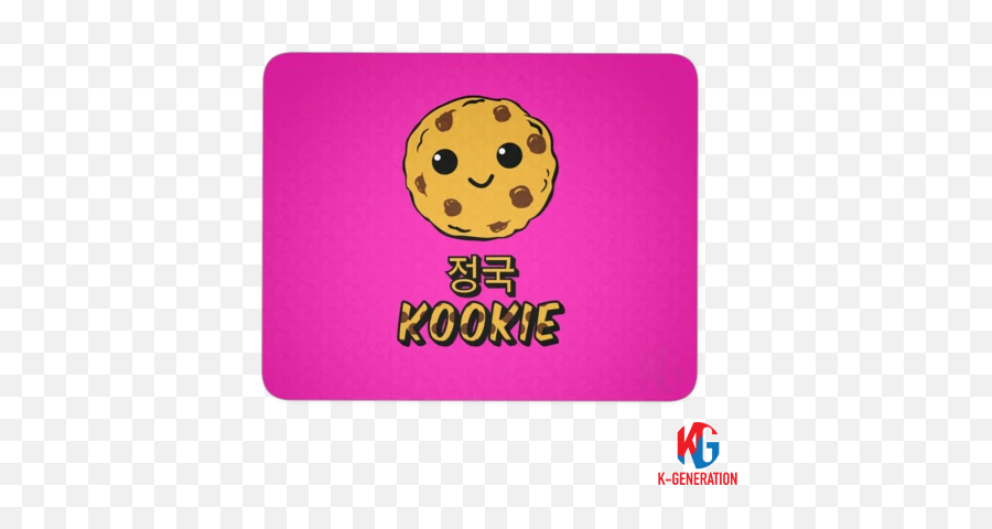 Kookie Mouse Mat - Dot Emoji,Mouse Emoticon