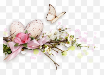 Easter Bunny Egg Butterfly Flower for - Twig Emoji