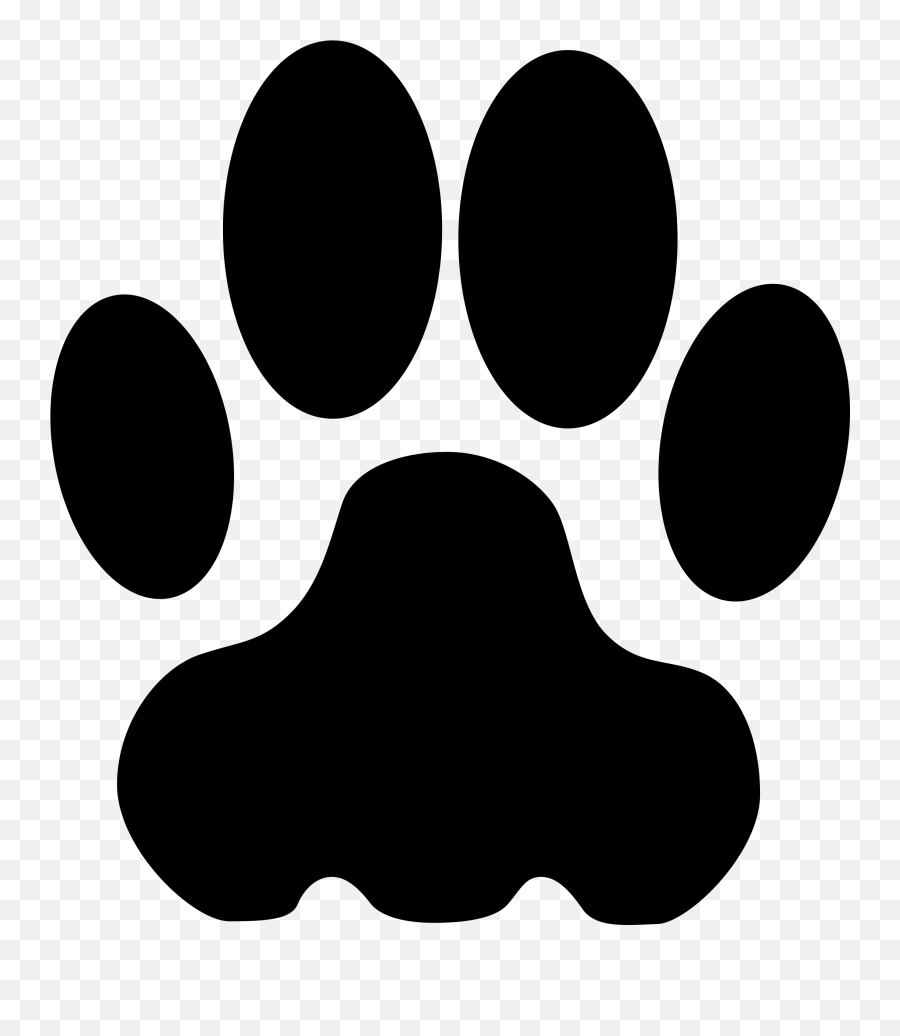 Free Cougar Clipart 5 - Bulldog Paw Print Clip Art Emoji,Cougar Emoji