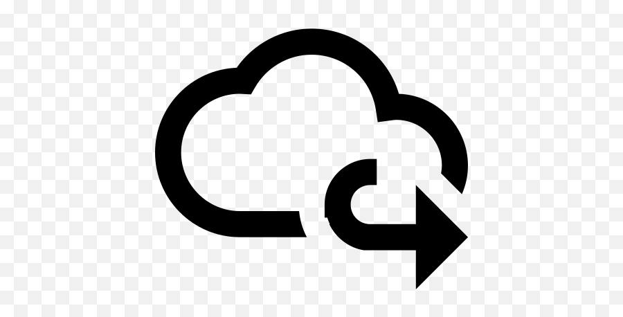 Cloud Arrow Left Icon - Clip Art Emoji,Clouds Emoji
