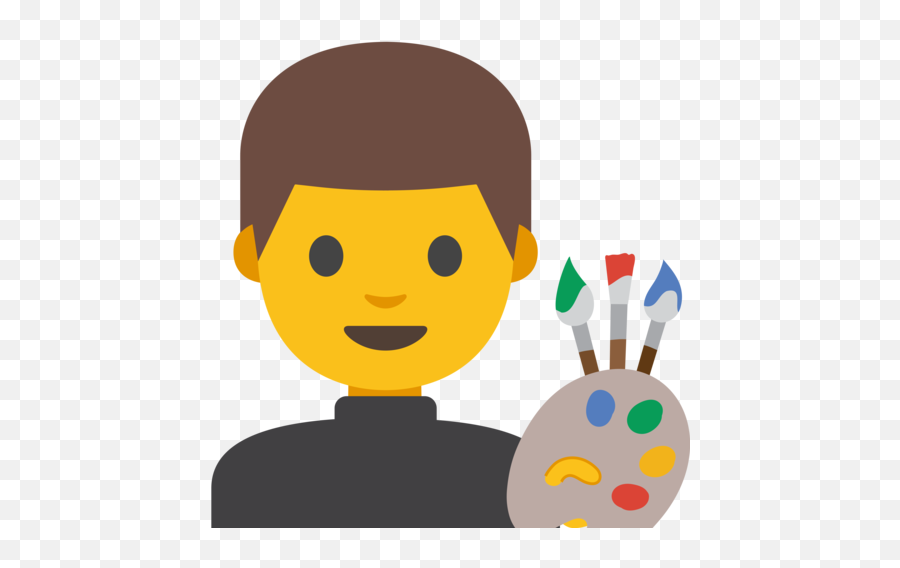 Man Artist Emoji - Friends Emoji Png,Emoji Painter
