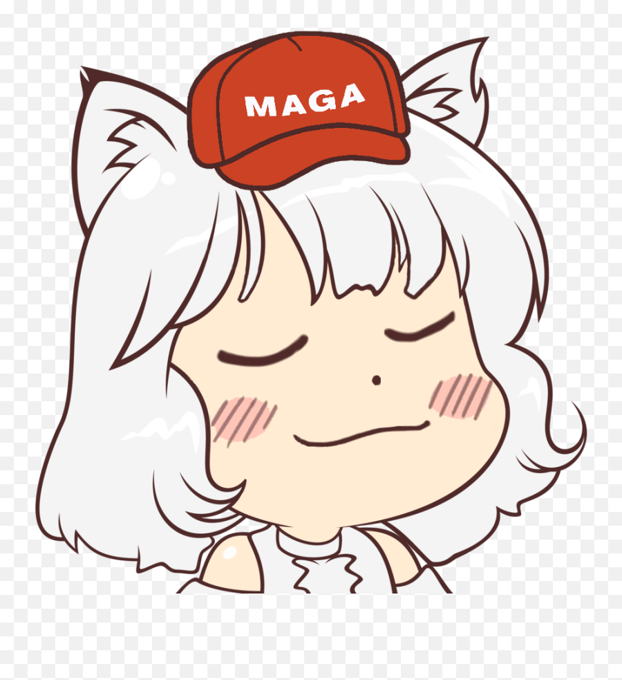 Freetoedit Awoo Maga Trump Anime - Inubashiri Momiji Awoo Emoji,Maga Emoji