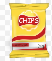 Snack Bag With Food Clipart 2 - Art Potato Chips Png Emoji