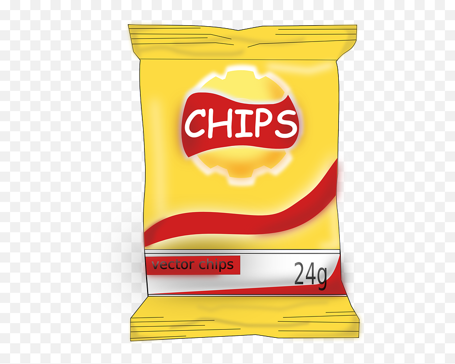Snack Bag With Food Clipart 2 - Clip Art Potato Chips Png Emoji,Emoji Snacks