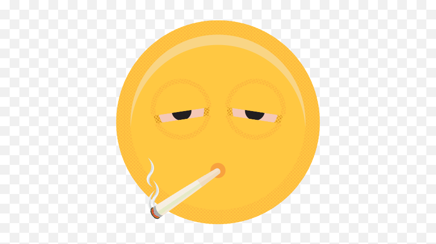 Kushmoji Jeffers Does Stuff - Smiley Emoji,Stoned Emoji