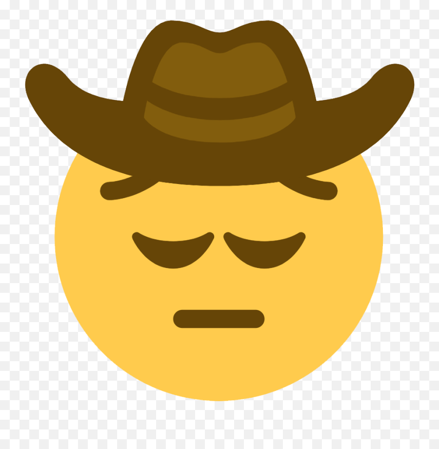 Add A Emoji - Sad Cowboy Emoji Transparent,Emoji