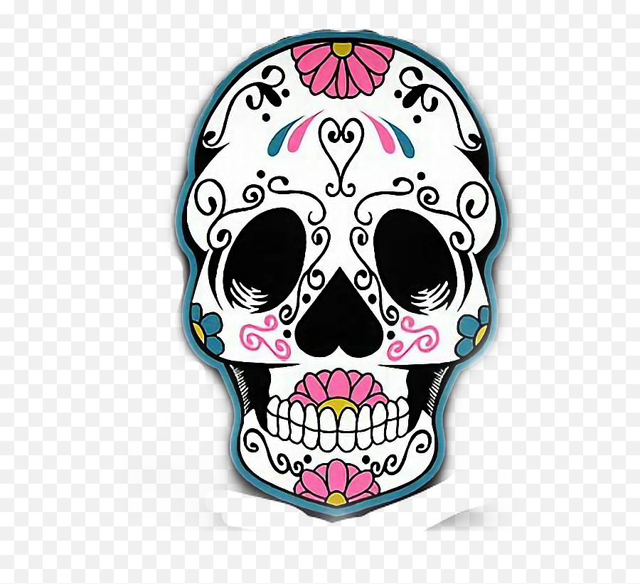 Ebm66 Sugarskull Skull Woman - Skull Emoji,Sugar Skull Emoji