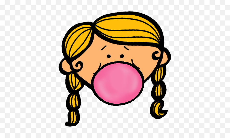 Chewing Gum Clipart Cliparts Co - Blowing Bubble Gum Clipart Emoji,Blowing Bubbles Emoji