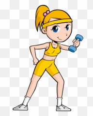 Clipart Exercise Arm Exercise Clipart - Exercise Physical Fitness Cartoon Emoji,Emoji Bike And Arm