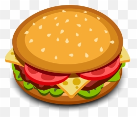 Hamburger Cheeseburger Icon - Transparent Background Burger Icon Png Emoji,Burger Emoji Png