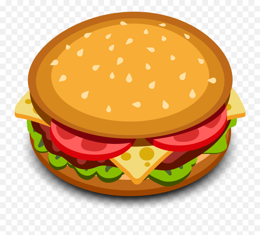 Hamburger Cheeseburger Icon - Transparent Background Burger Icon Png Emoji,Burger Emoji Png
