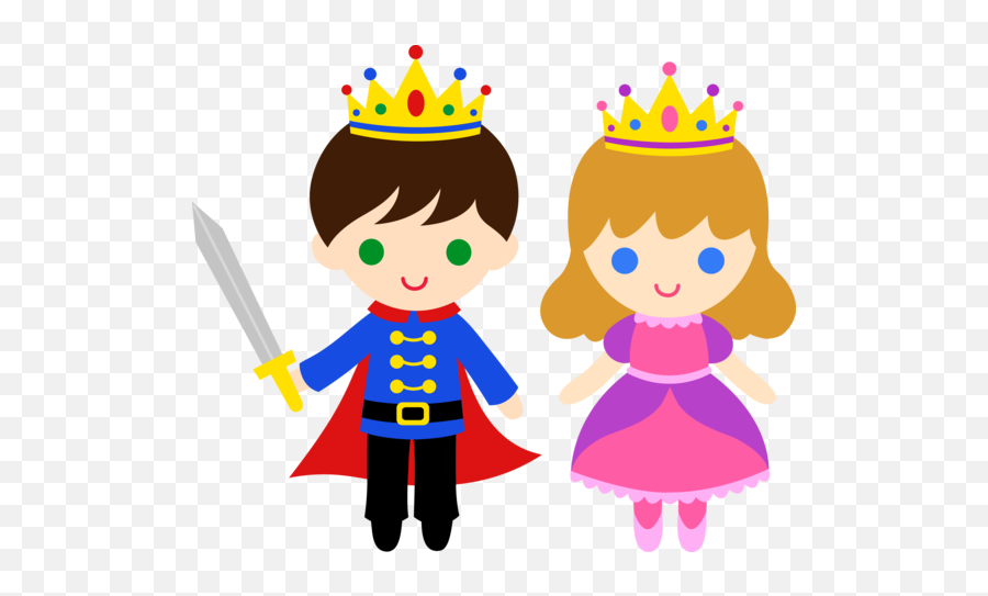 Cartoon Princess And Prince - Fairy Tale Princes And Princesses Emoji,Prince Emoji