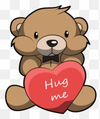 Cute Teddy Bear Stickers For Imessage - Hug Cartoon Emoji
