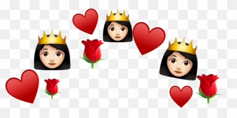 Princess Flower Red Emoji Heart Emojis - Emojis,Princess Emojis