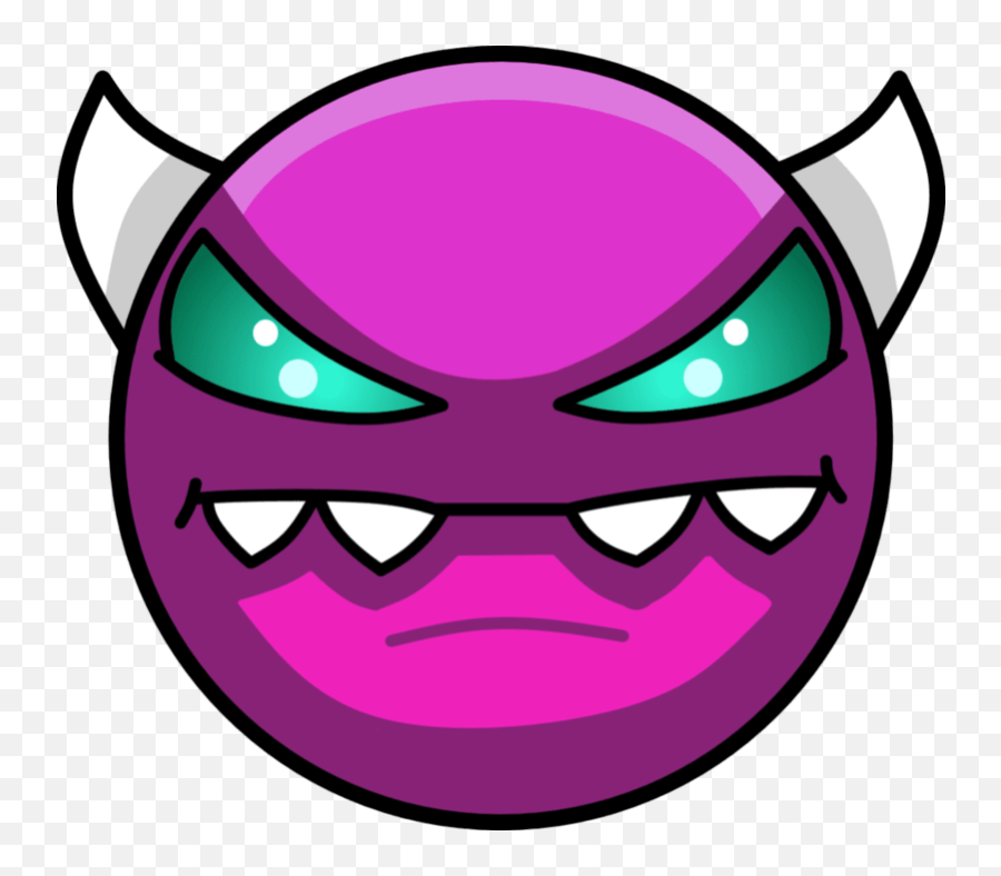 Download Free Png Demon - Geometry Dash Demon Faces Emoji,Purple Demon Emoji