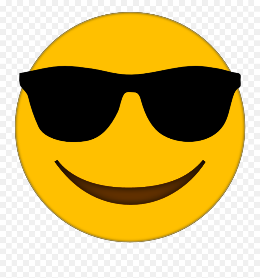 Sunglasses Emoji Clipart - Emoji With Sunglasses Png,Sunglasses Emoji