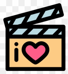 Clapperboard Film PNG Icon 3 - Repo Free Icons Claquete Love De Cinema Emoji