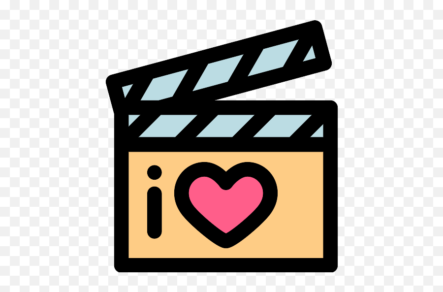 Clapperboard Film Png Icon 3 - Png Repo Free Png Icons Claquete Love De Cinema Emoji,Clapperboard Emoji