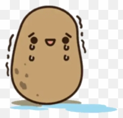 Kawaii Potato Whatsapp - Kawaii Potato Sticker Emoji,Potato Emojis