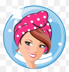 Turbie Twist Girl Smiley Salons Clip Art Emoticon - Clip Art Emoji,Girl Emoticon