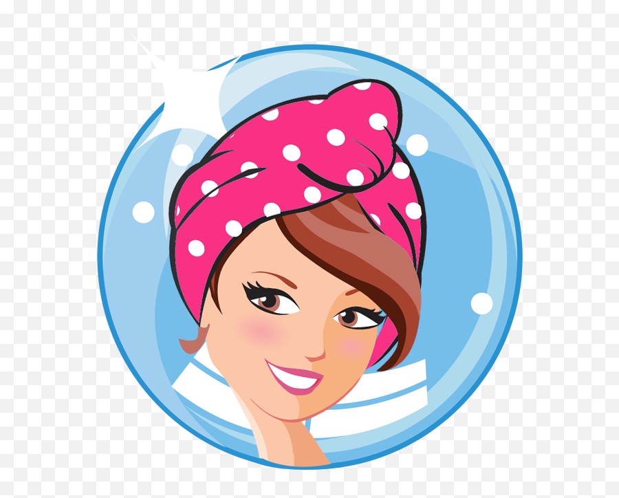 Turbie Twist Girl Smiley Salons Clip Art Emoticon - Clip Art Emoji,Girl Emoticon