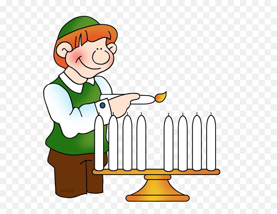 Lighting The Menorah Clipart - Clip Art Emoji,Emoji Menorah