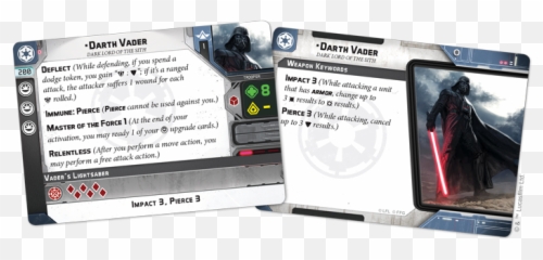 Star Wars Legion Darth Vader Limited - Inferno Squad Card Emoji