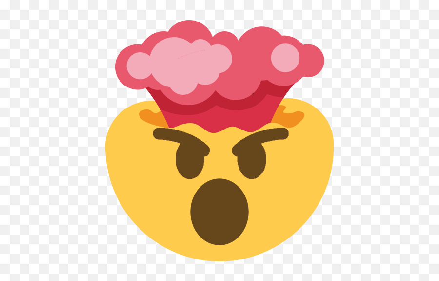 Angryexplodinghead - Discord Emoji Clip Art,Cloud Thinking Emoji