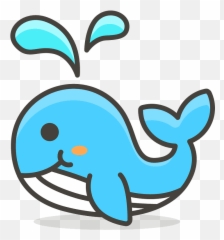 Spouting Whale Emoji Clipart