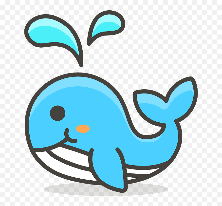Spouting Whale Emoji Clipart,Whale Emoji