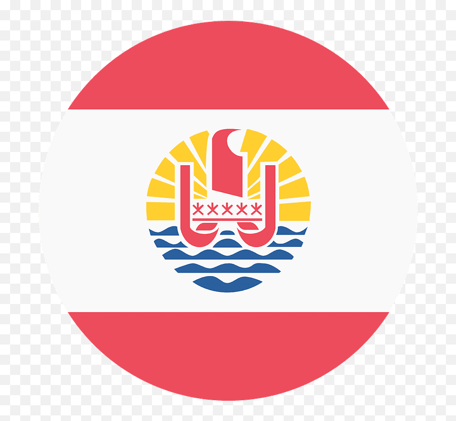 French Polynesia Flag Emoji Clipart - French Polynesia Flag Round,French Flag Emoji