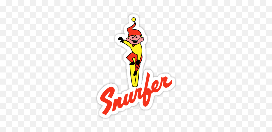 Snurfer Logo Fullu0027 Sticker By Illicitsnow In 2020 Logos - Snurfer Emoji,Contemplating Emoji