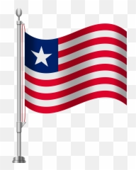 Czech Republic Flag Clipart Transparent - Liberia Png Emoji
