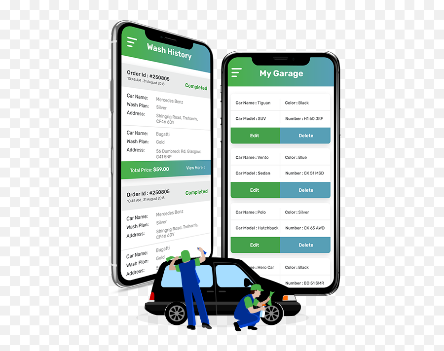 On Demand Car Wash App Development - Smart Device Emoji,Car Wash Emoji