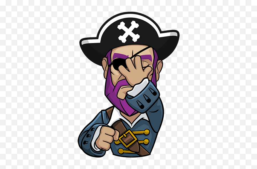 Messy The Pirate - Sticker Emoji,Pirate Emoji Iphone