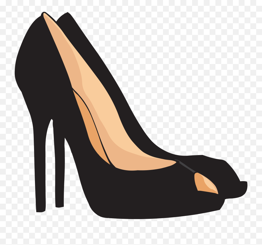 Emoji Clipart Shoe Emoji Shoe - Black Heels Clipart,Heels Emoji