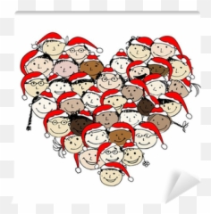 Merry Happy Peoples For Your - Buon Natale Disegno Emoji