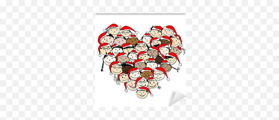 Merry Happy Peoples For Your - Buon Natale Disegno Emoji,Merry Christmas Emoticon