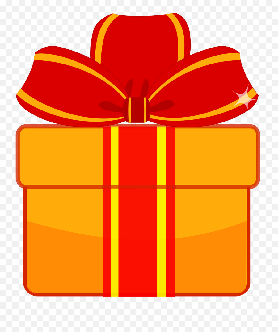 Present Wrapped Christmas Birthday Gift - Christmas Cartoon Present Png Emoji,Emoji Birthday Presents